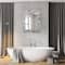 Head West Frameless Reeded Mosaic Printed Wall Décor Mirror